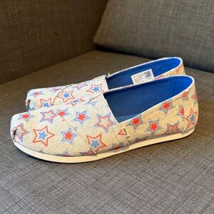 Toms Star Pattern glow in the dark sparkle Slip-On Shoes